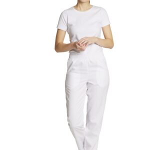 Tencel materjalist püksid, unisex, valge