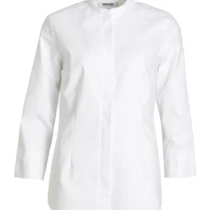 Kõrge puuvillasisaldusega naiste pluus Oxford, valge