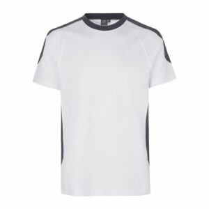 PRO Wear kontrastvärviga T-särk, valge