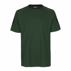 PRO Wear kontrastvärviga T-särk, pudeliroheline