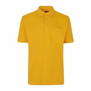 PRO Wear taskuga polosärk, kollane