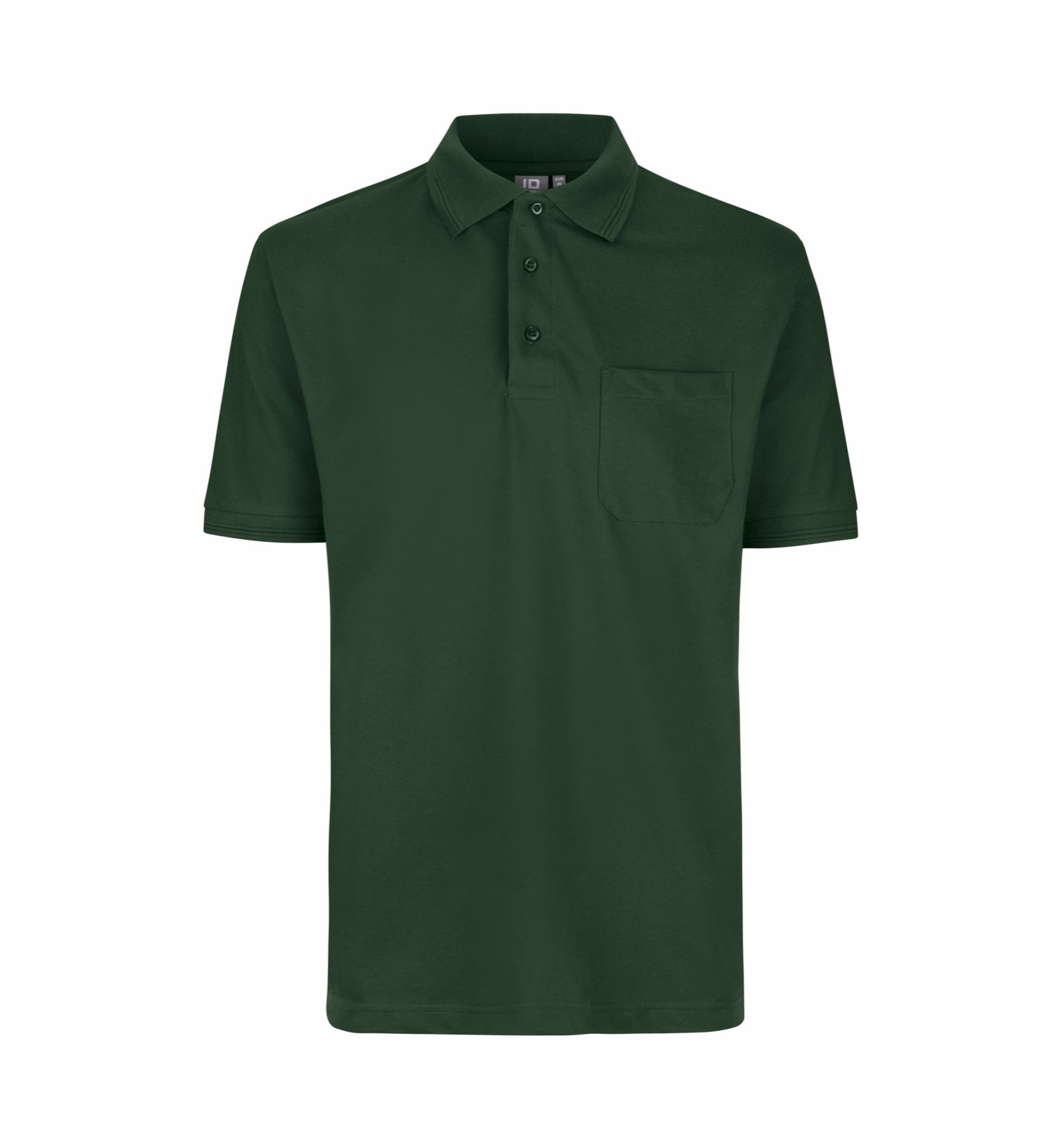 PRO Wear taskuga polosärk, pudeliroheline