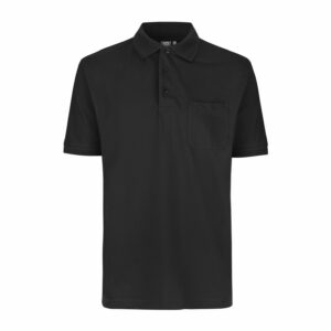 PRO Wear taskuga polosärk, must