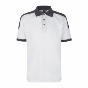 PRO Wear kontrastvärviga polosärk, valge
