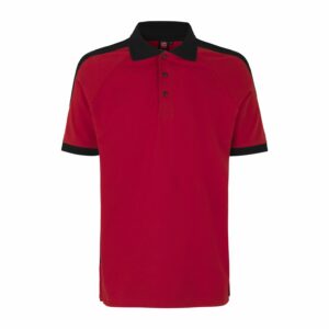 PRO Wear kontrastvärviga polosärk, punane