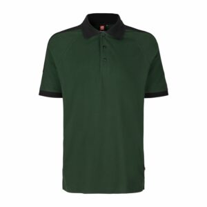 PRO Wear kontrastvärviga polosärk, pudeliroheline