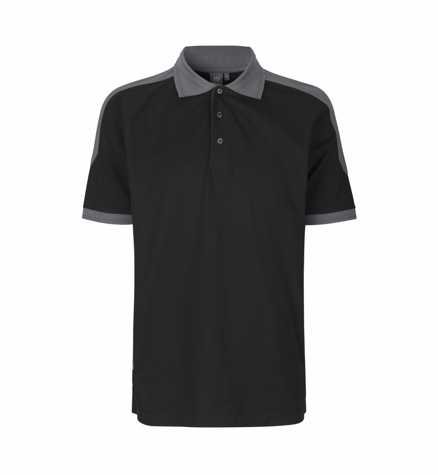 PRO Wear kontrastvärviga polosärk, must