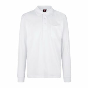 PRO Wear pikkade varrukatega polosärk, valge