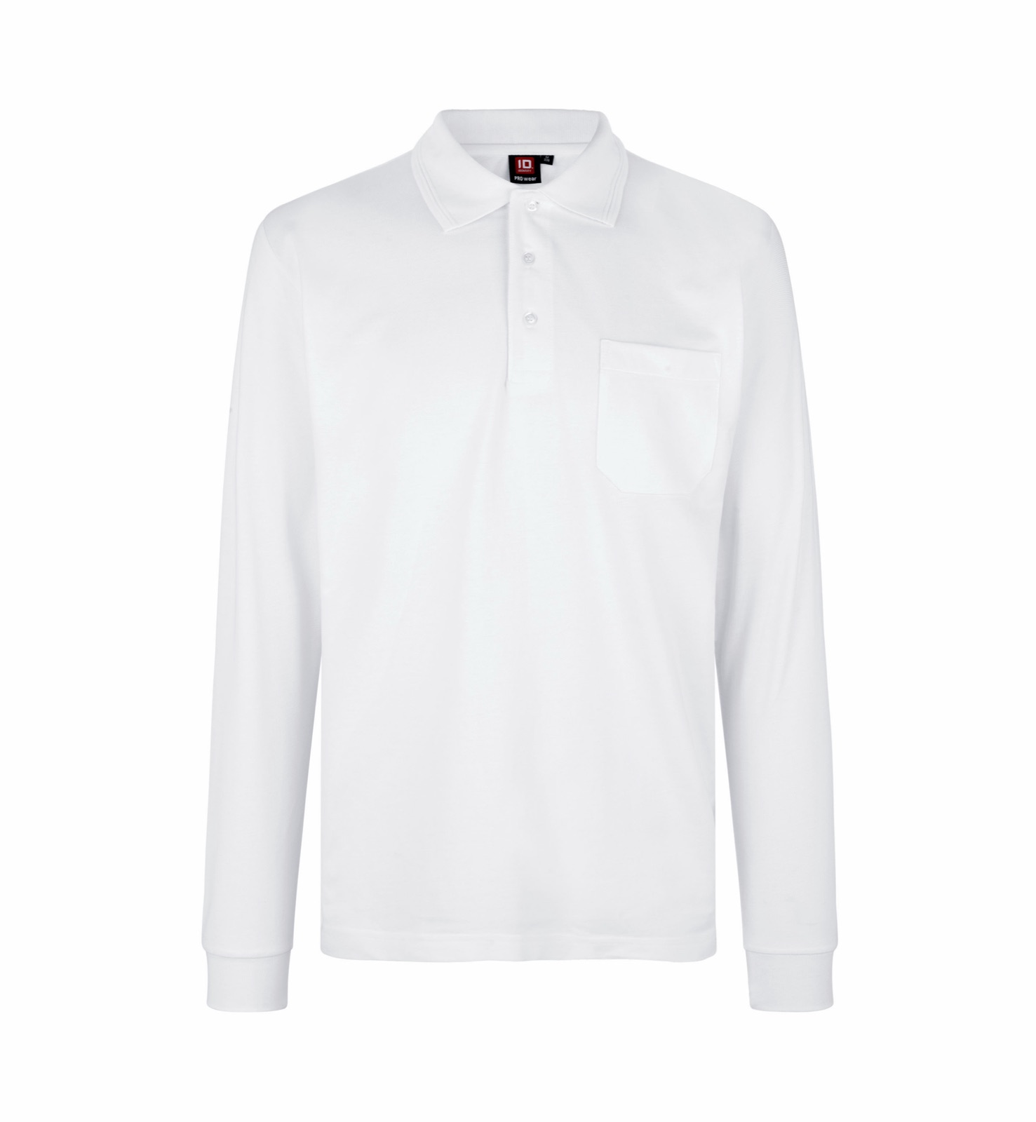 PRO Wear pikkade varrukatega polosärk, valge