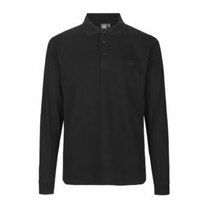 PRO Wear pikkade varrukatega polosärk, must