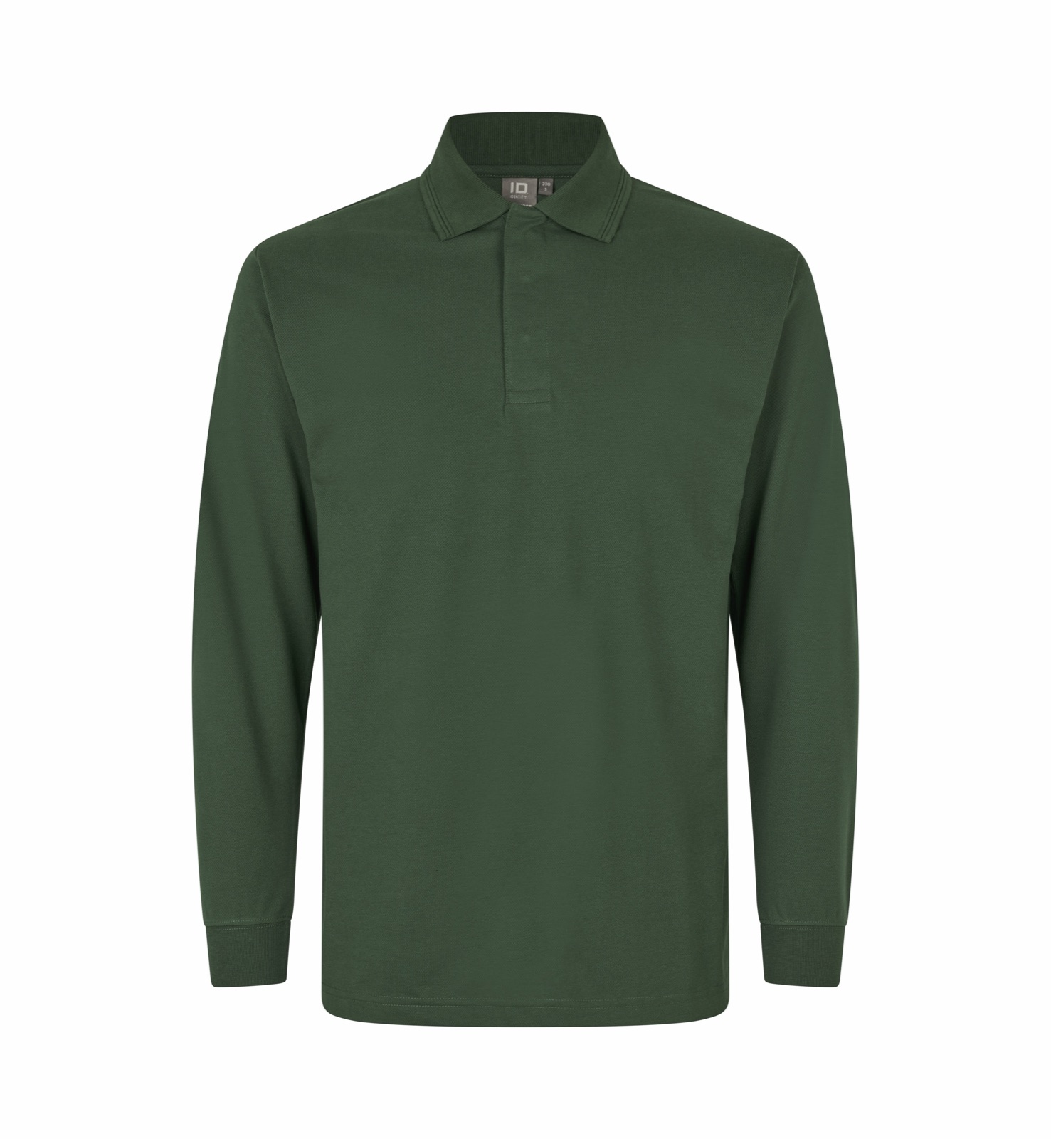 PRO Wear pikkade varrukatega trukkidega polosärk, pudeliroheline