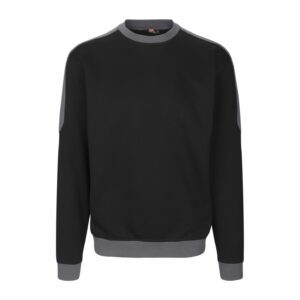 PRO Wear kontrastvärviga dressipluus, must