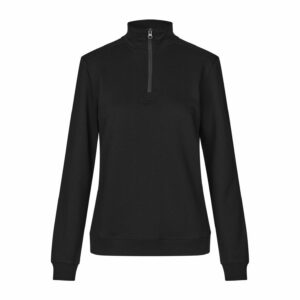 PRO Wear CARE naiste harjamata siseküljega ¼-lukuga dressipluus, must