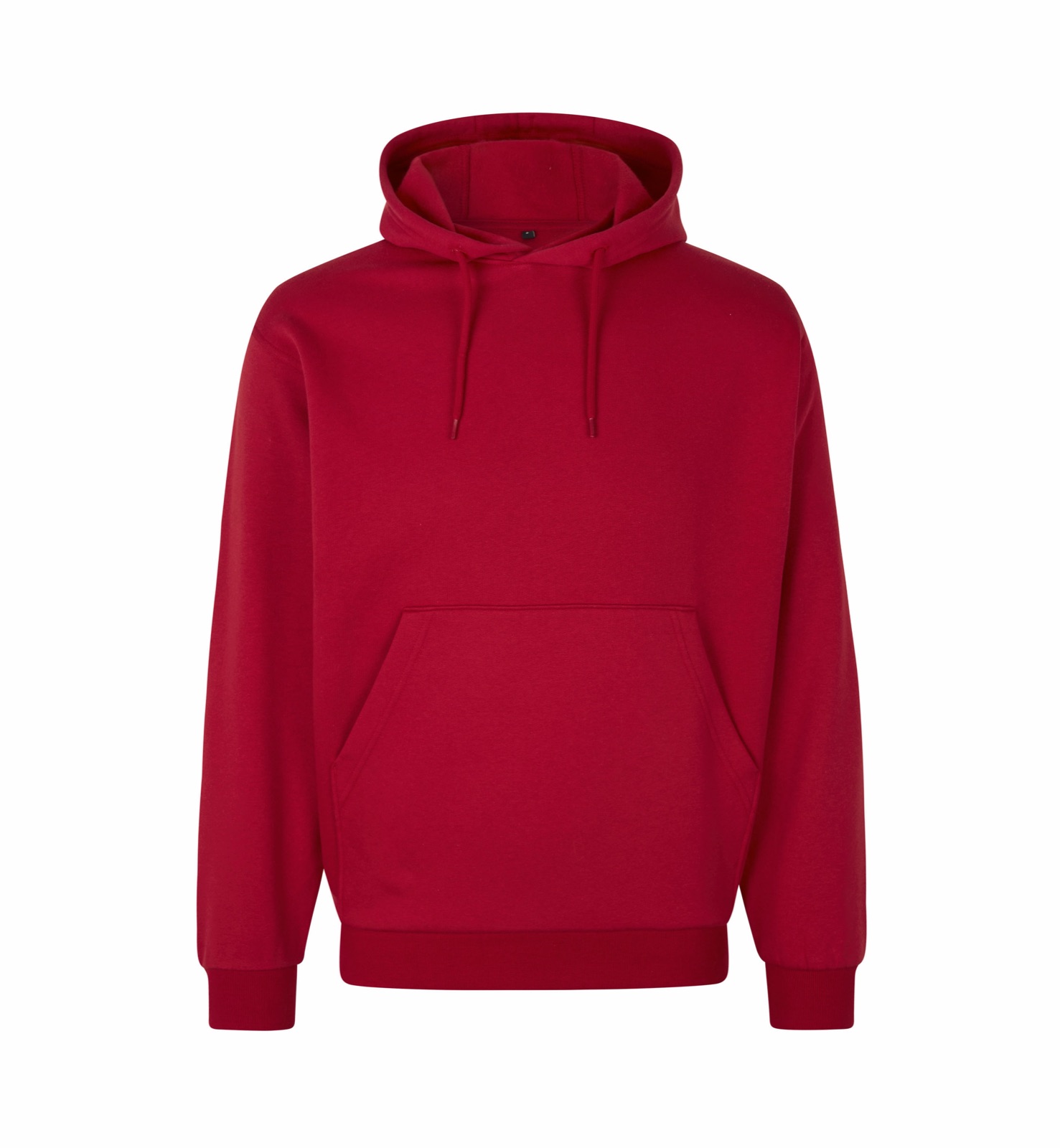 Pehme unisex kapuutsiga pusa kängurutaskuga, punane