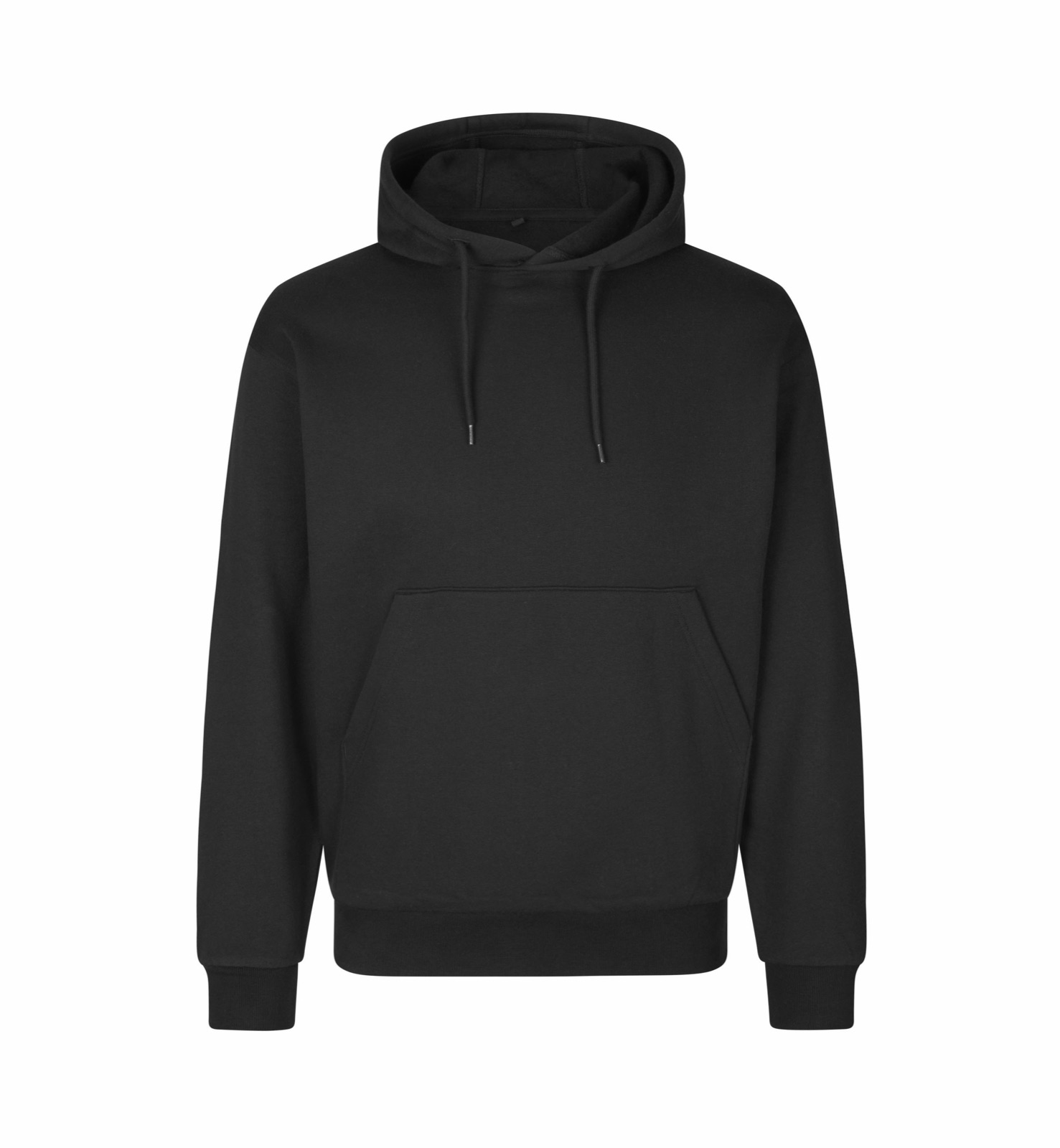 Pehme unisex kapuutsiga pusa kängurutaskuga, must