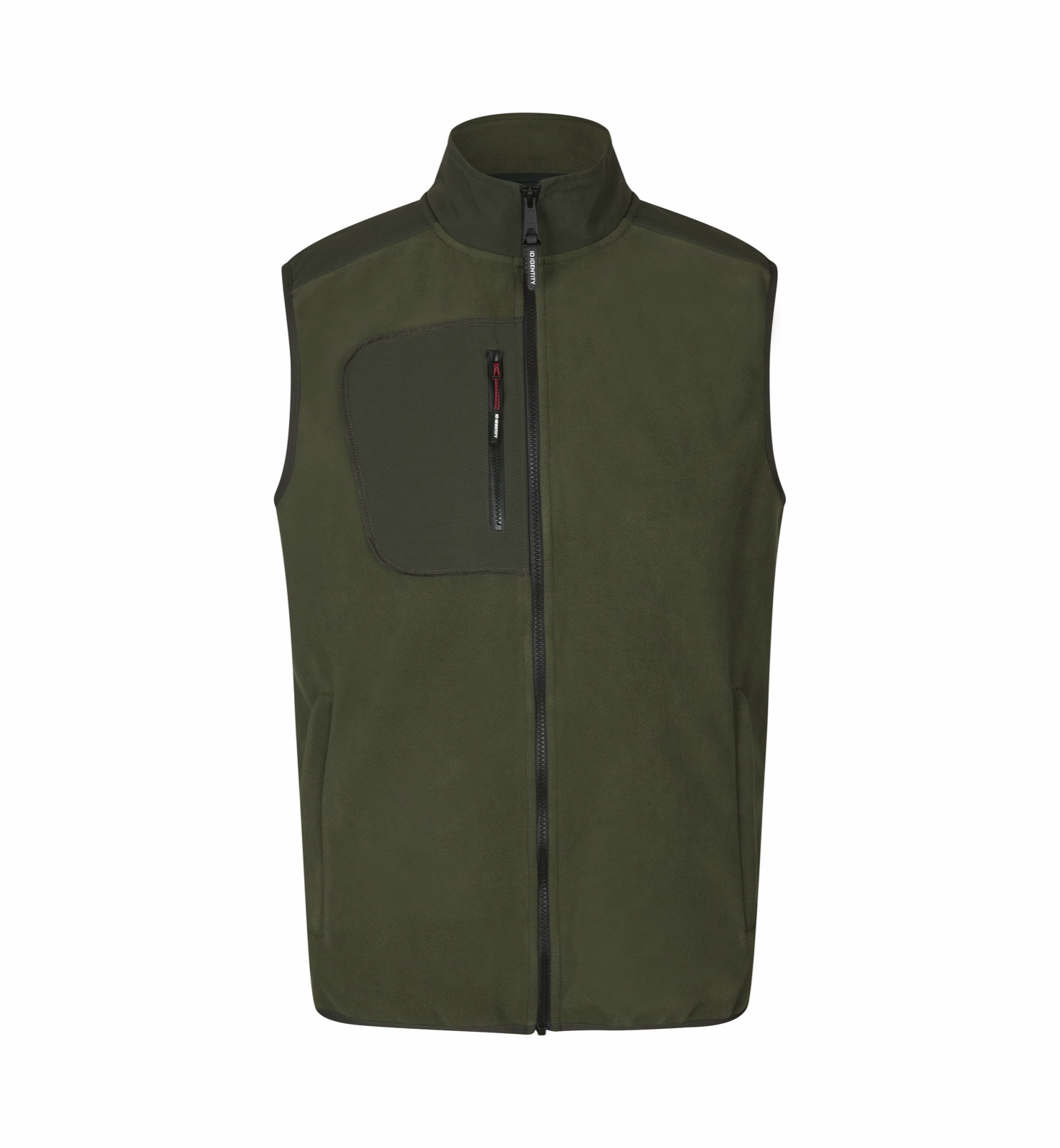 Laminaatfliisist vest, oliivroheline