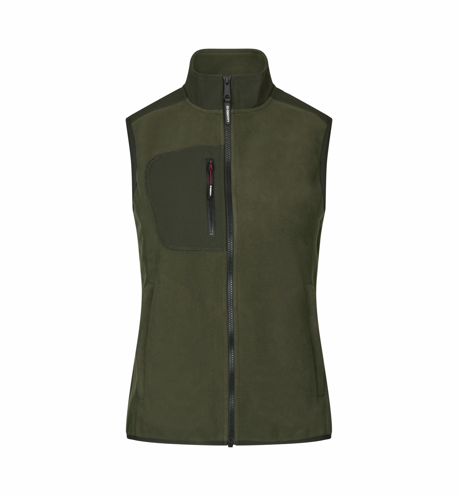 Naiste laminaatfliisist vest, oliivroheline