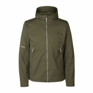 Kerge softshell-jakk, oliivroheline