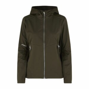 Naiste kerge softshell-jakk, oliivroheline
