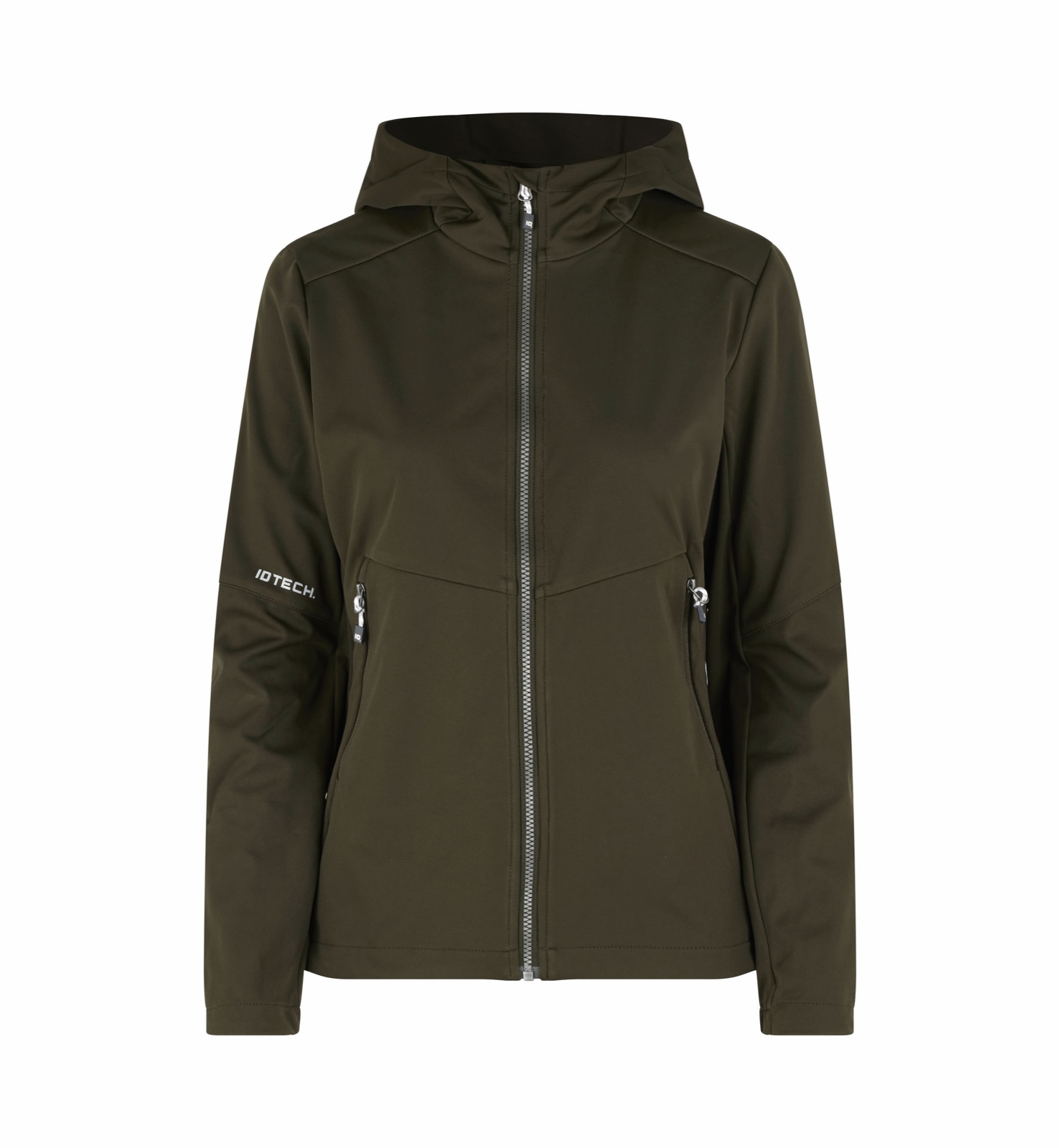 Naiste kerge softshell-jakk, oliivroheline