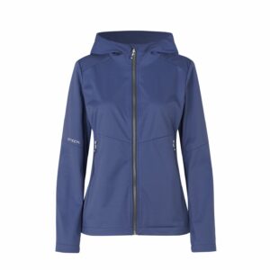 Naiste kerge softshell-jakk, tormisinine