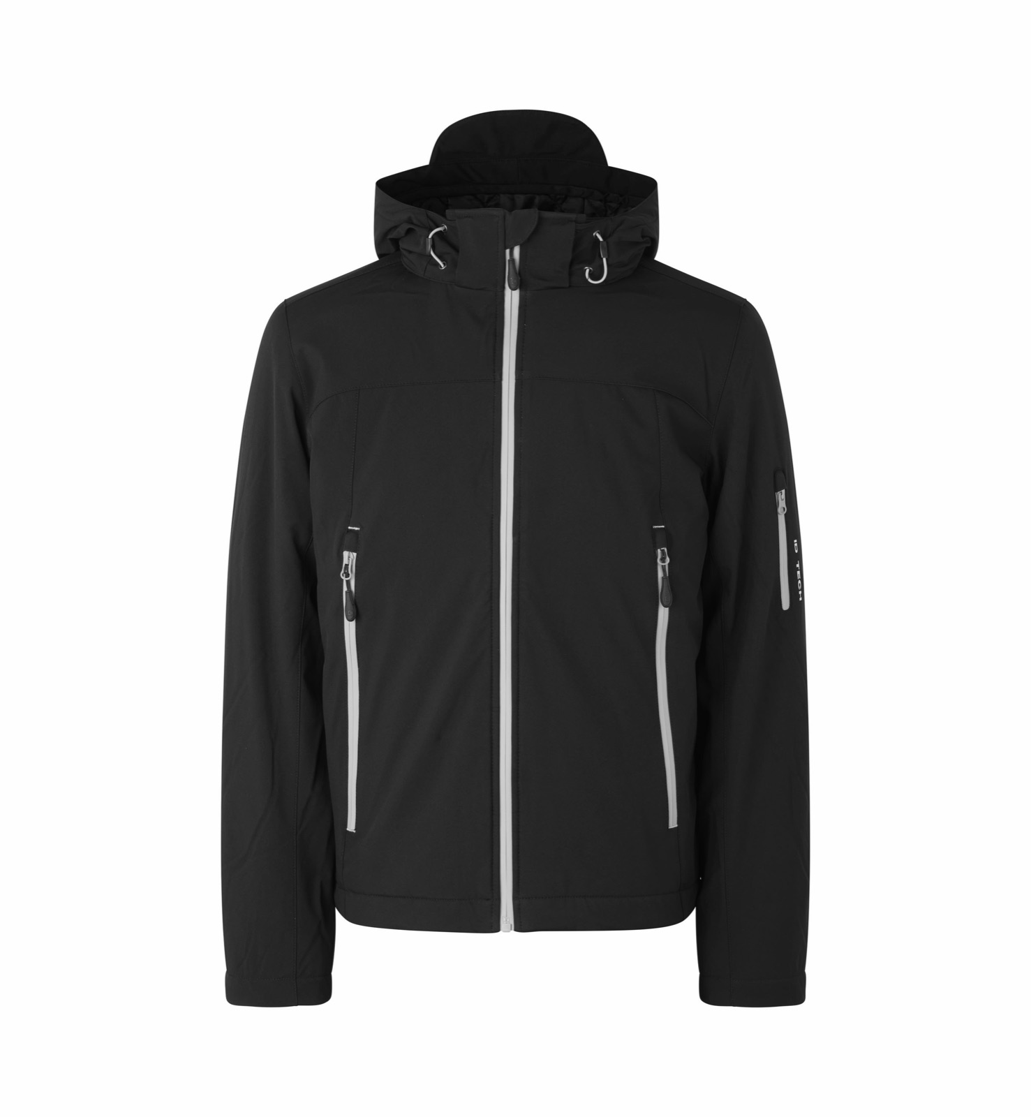 Talvine softshell-jakk, must