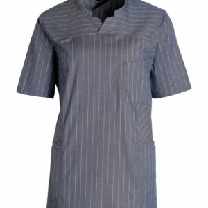 Unisex kittel, sinine-valge triibuline