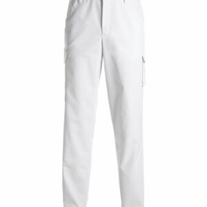 Unisex püksid taskuga, valge