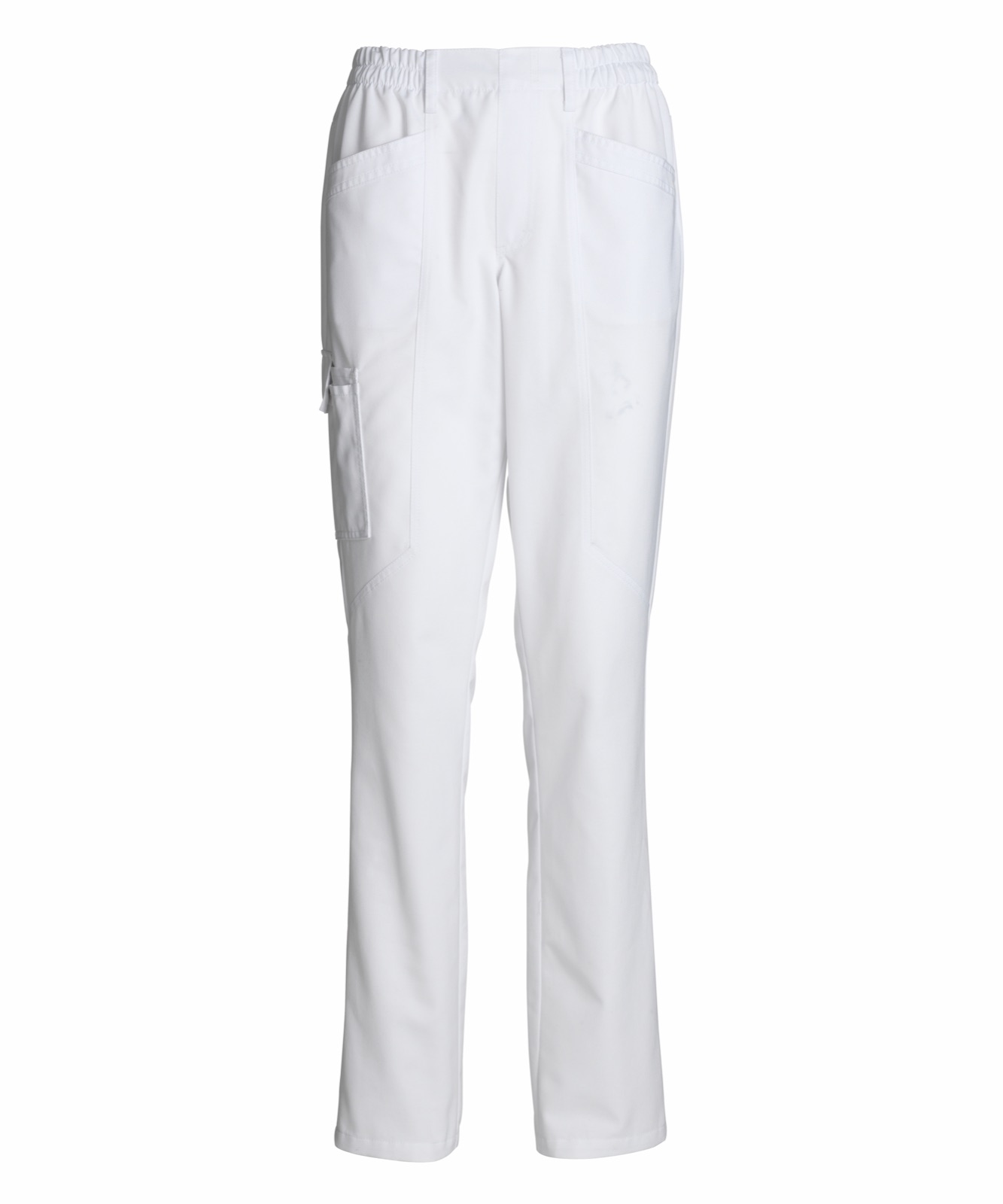 Kummivööga unisex flex-püksid, valge