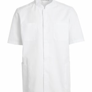 Lühike unisex kittel, valge