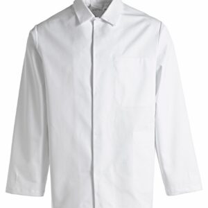 Unisex jakk, ekstra pikk, valge