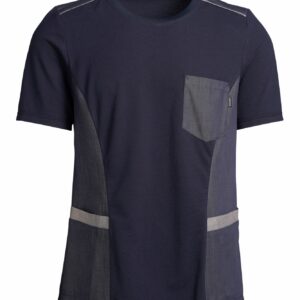 Unisex pikee-särk, sinine/tumesinine