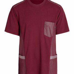 Unisex pikee-särk, bordoo/veinipunane