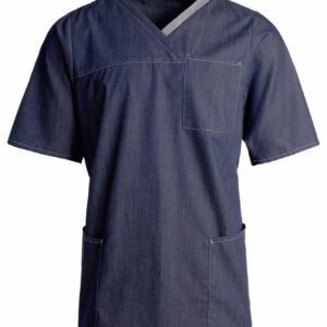 Unisex kittel, tumesinine