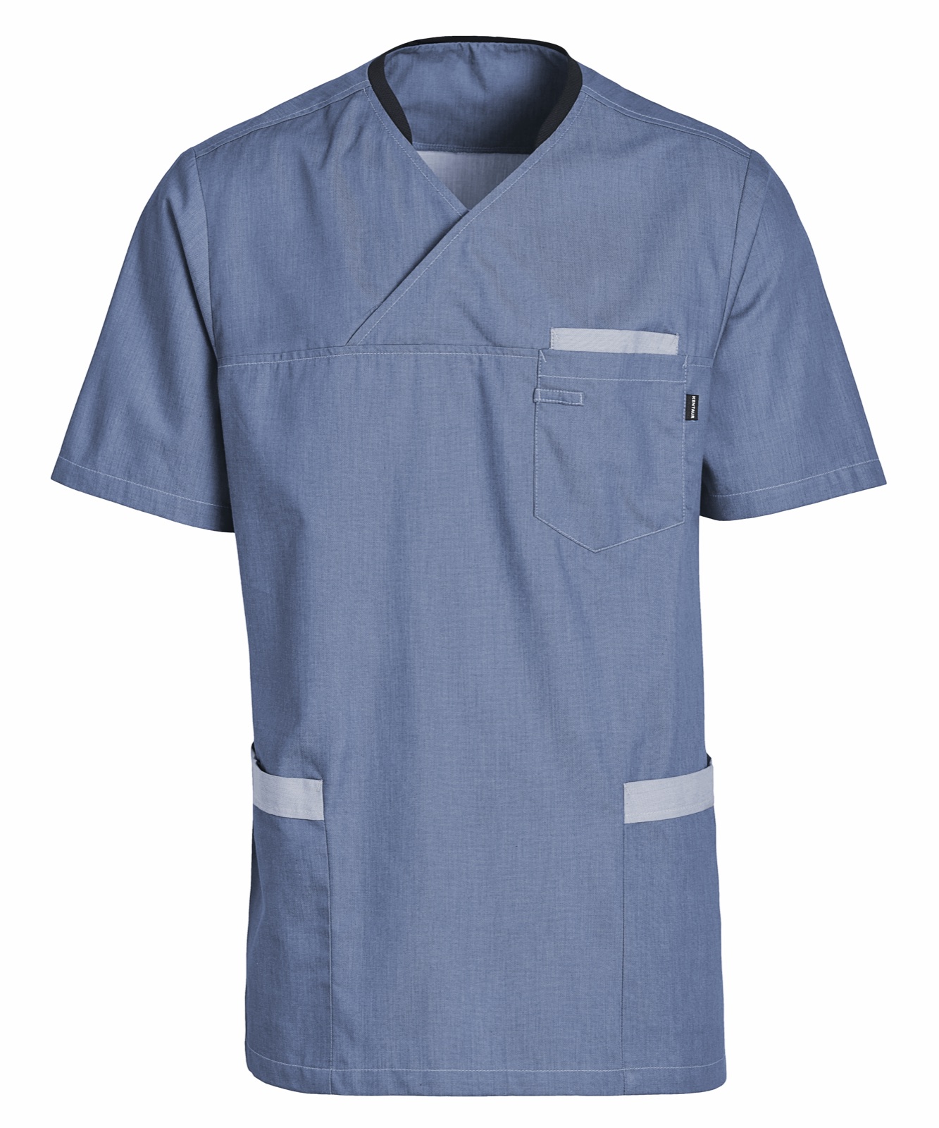 Unisex kittel, tuhmsinine