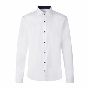 Fine Twill Contrast triiksärk, valge