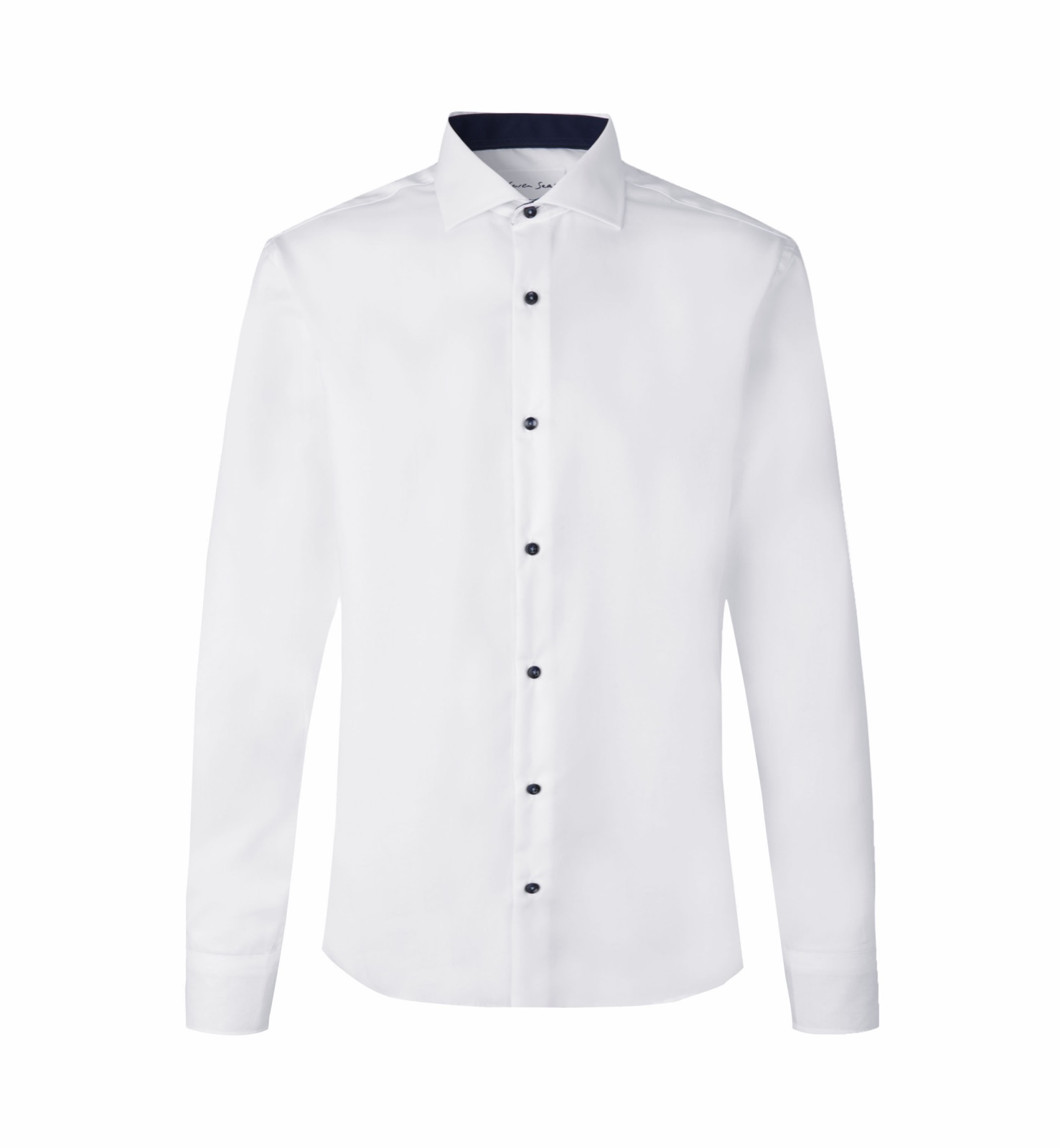 Fine Twill Contrast triiksärk, valge