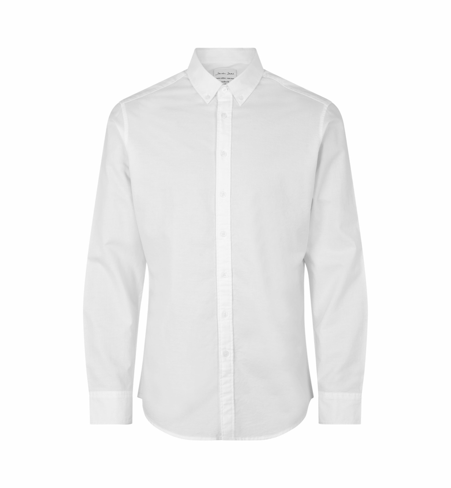 Oxford-triiksärk, slim, valge