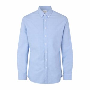 Oxford-triiksärk, slim, helesinine