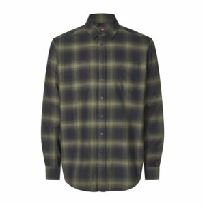 Unisex flanelltriiksärk, oliivroheline