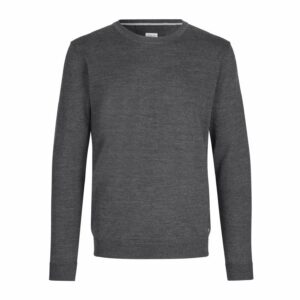 Ümara kaelusega The knit kudum, tumehall melanž