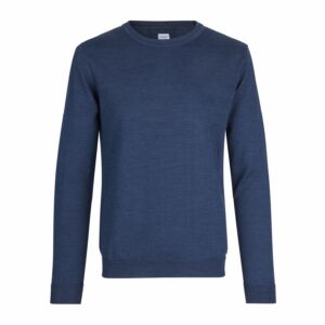Ümara kaelusega The knit kudum, sinine melanž