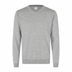 V-kaelusega The knit kudum, helehall melanž