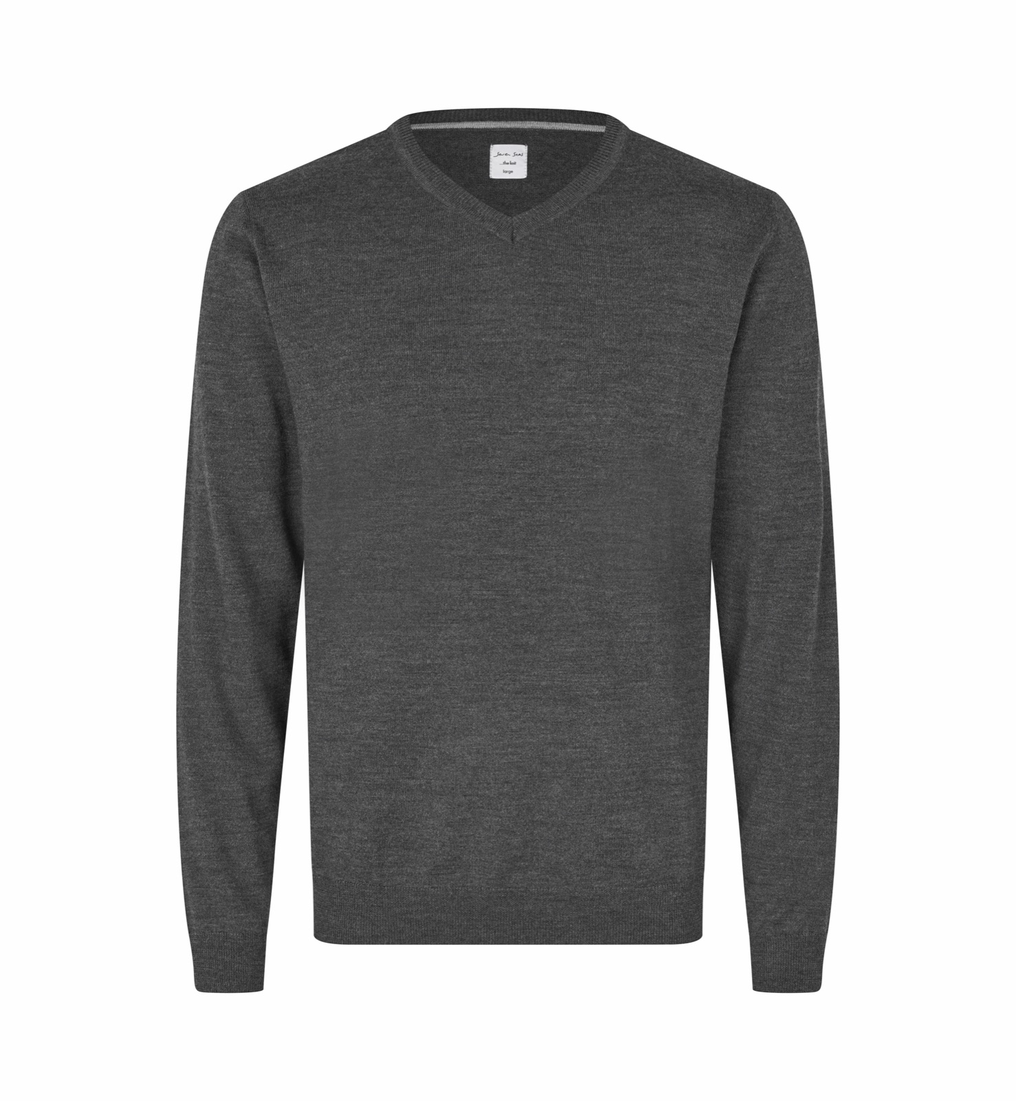 V-kaelusega The knit kudum, tumehall melanž