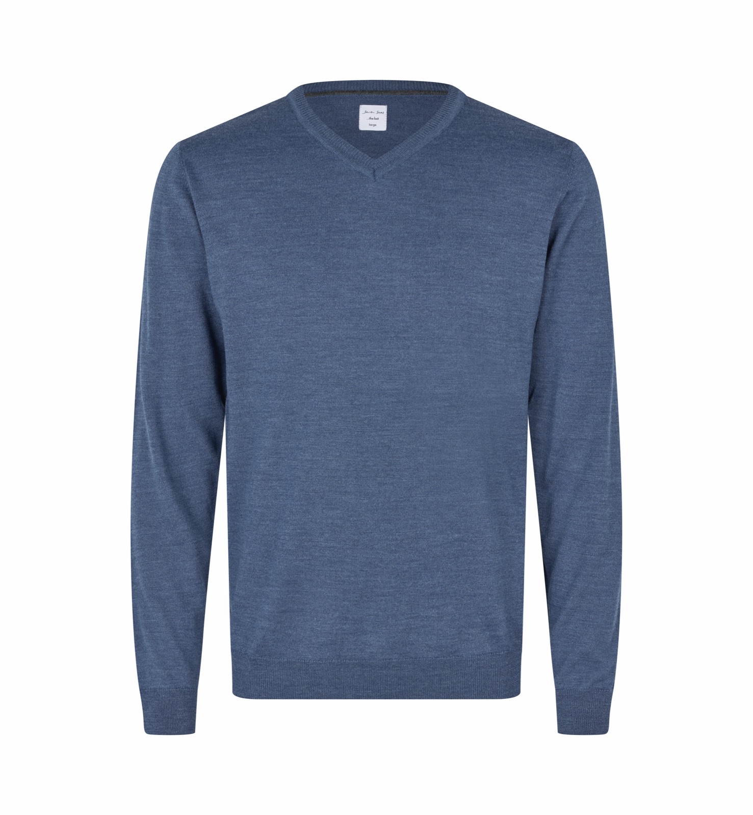 V-kaelusega The knit kudum, sinine melanž