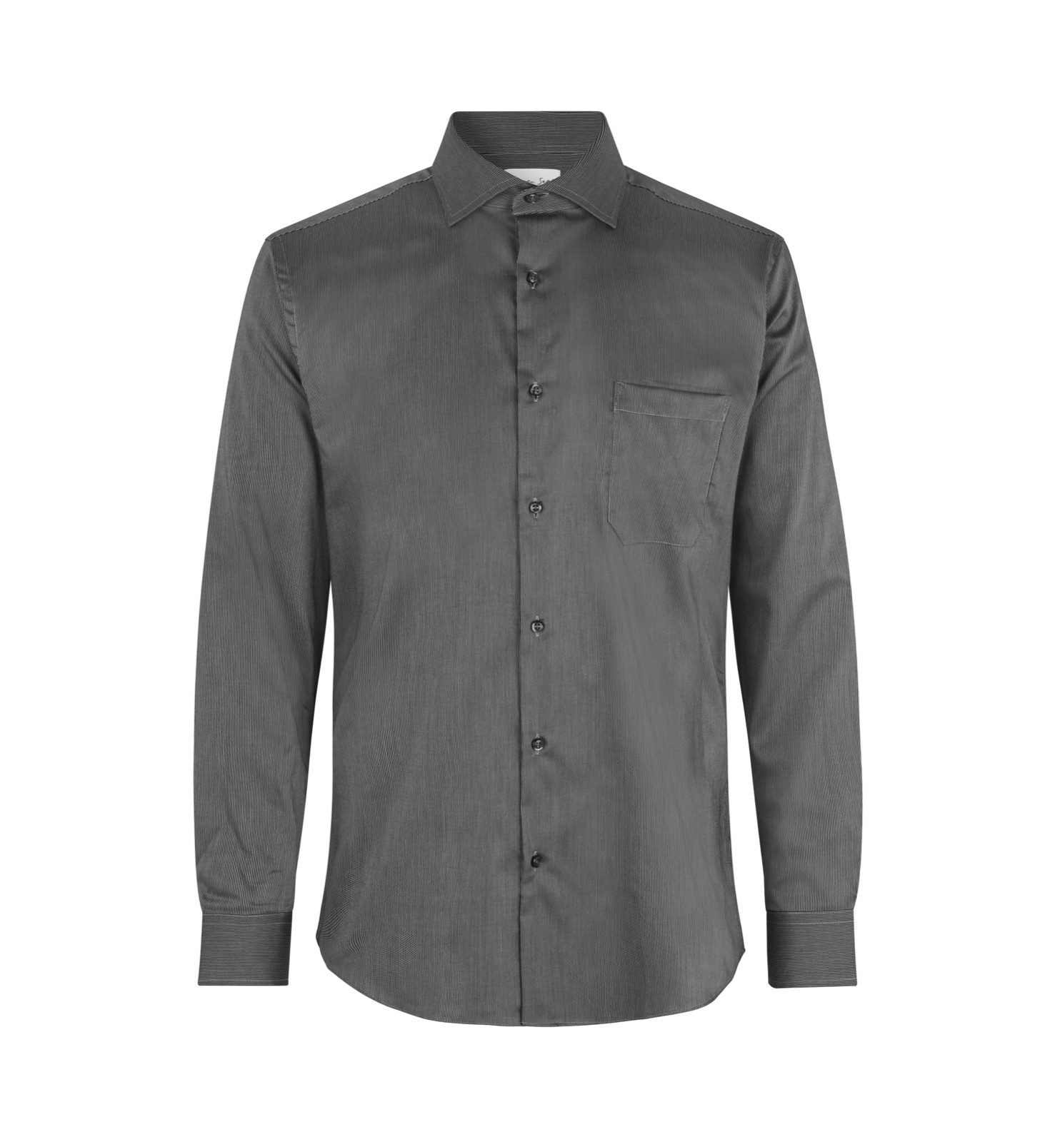 Fine Twill California triiksärk, tumehall