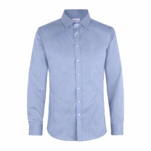 Fine Twill triiksärk, slim, helesinine