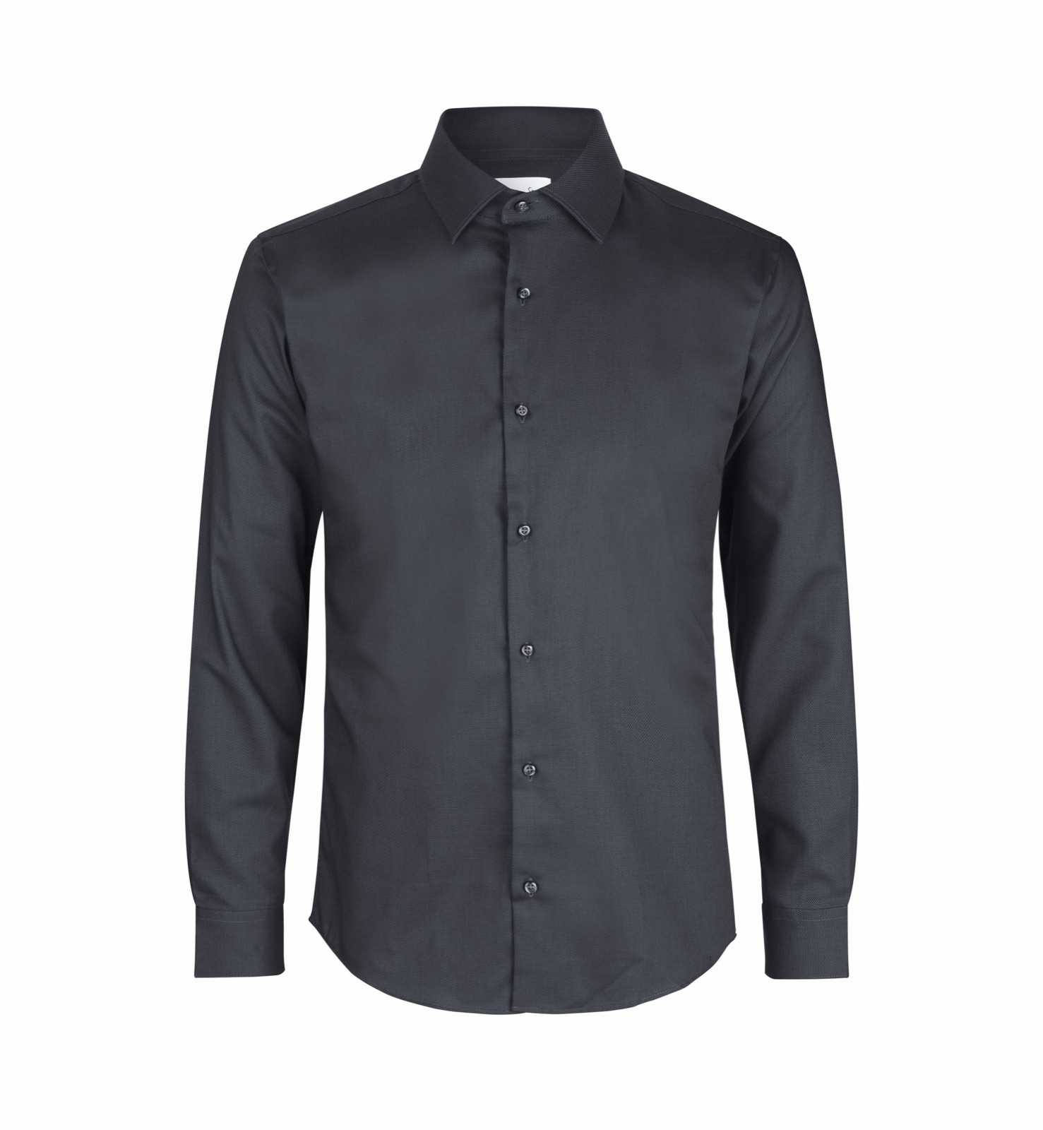 Royal Oxford triiksärk, slim, süsihall