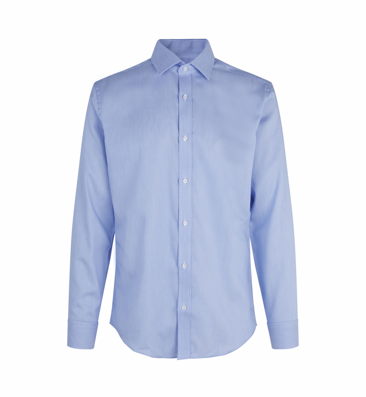 Fine Twill California triiksärk, slim, helesinine