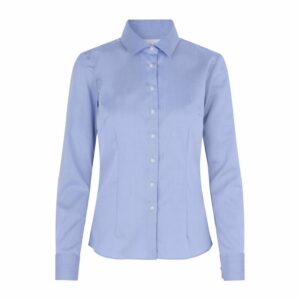 Naiste Fine Twill triiksärk, helesinine